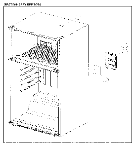 Part Location Diagram of 30114-0093701 Daewoo Refrigerator Ambient Temperature Sensor Cover (Black) 30114-0093701