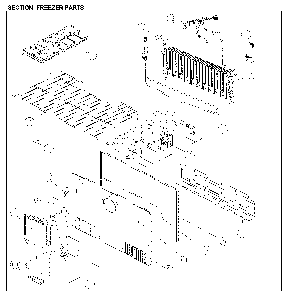 Part Location Diagram of 3011491800 Daewoo Refrigerator Freezer Evaporator Fan Cover 3011491800