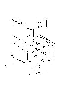 Part Location Diagram of PFFTD2100W Daewoo Refrigerator Freezer Door Assembly (White) PFFTD2100W