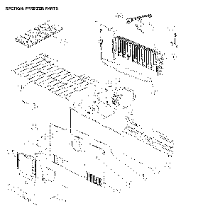 Part Location Diagram of 3018919230 Daewoo Refrigerator Evaporator Cover 3018919230