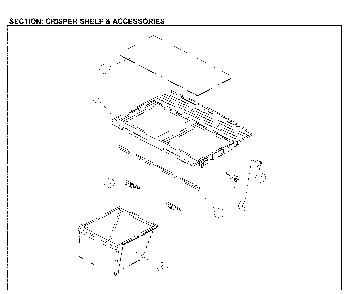 Part Location Diagram of 3011496700 Daewoo Refrigerator Crisper Drawer Cover Insert 3011496700