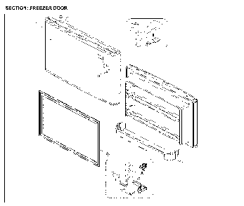 Part Location Diagram of 30129-0022100 Daewoo Refrigerator Freezer Door Hinge, Lower 30129-0022100