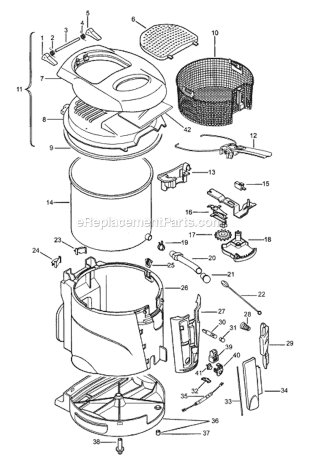 Page A Diagram and Parts List for D690  DeLonghi Deep Fryer
