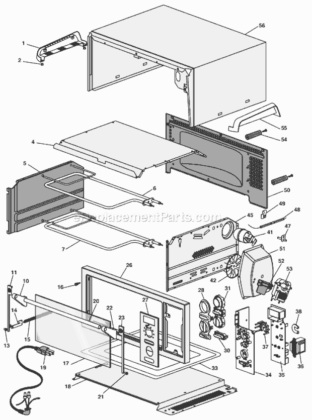 Page A Diagram and Parts List for DO1279  DeLonghi Toaster Oven