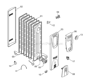 Part Location Diagram of 5210810031 DeLonghi Thermostat