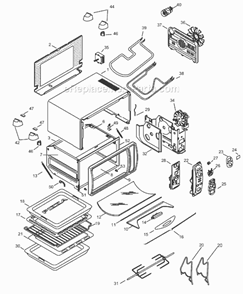 Part Location Diagram of 606537 DeLonghi Fan