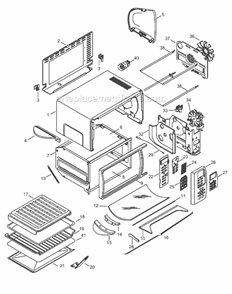 Part Location Diagram of 6918107400 DeLonghi Bottom
