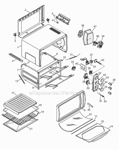 Part Location Diagram of 531847 DeLonghi Rubber For Foot