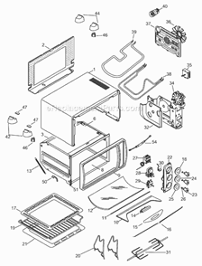 Part Location Diagram of 5318128000 DeLonghi Handle