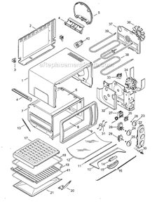 Part Location Diagram of 5318107300 DeLonghi Handle