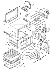 Part Location Diagram of 5918107800 DeLonghi Control Panel
