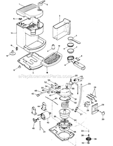 Part Location Diagram of 534801 DeLonghi Presser