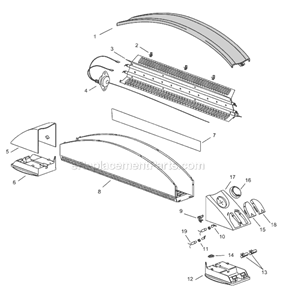 Page A Diagram and Parts List for BBH100  DeLonghi Heater