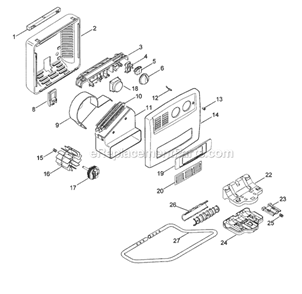 Page A Diagram and Parts List for BMU12TE  DeLonghi Heater