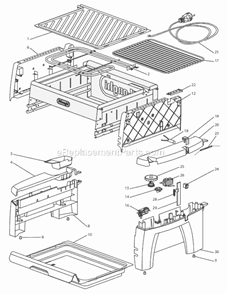 Part Location Diagram of 5125105200 DeLonghi Switch