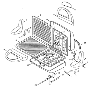 Part Location Diagram of 513080 DeLonghi Control Light
