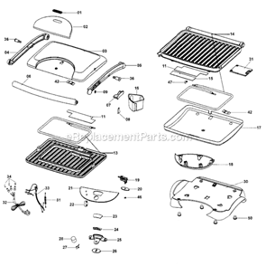 Part Location Diagram of TK1185 DeLonghi Handle