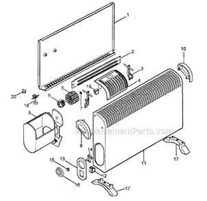 Page A Diagram and Parts List for CH15F  DeLonghi Heater