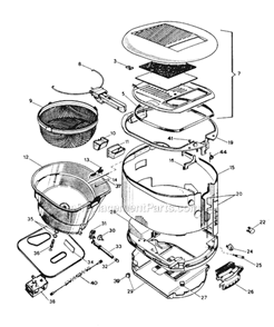 Page A Diagram and Parts List for D15  DeLonghi Deep Fryer