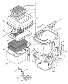Part Location Diagram of 536128 DeLonghi Bracket