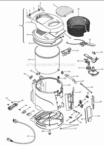 Page A Diagram and Parts List for D689UX  DeLonghi Deep Fryer