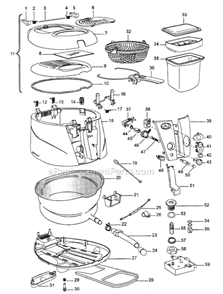 Page A Diagram and Parts List for D895  DeLonghi Deep Fryer