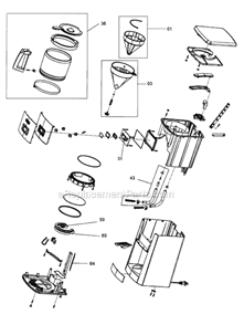 Part Location Diagram of EH1254 DeLonghi Glass Carafe