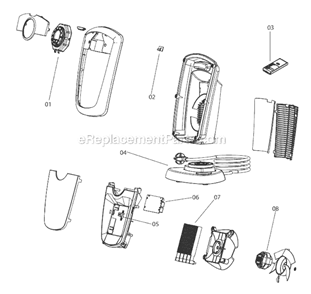 Page A Diagram and Parts List for DCH4590ER  DeLonghi Heater