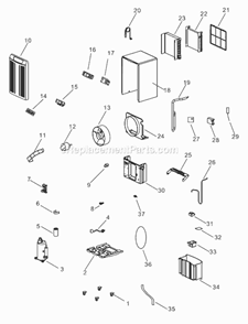 Part Location Diagram of KE1203277 DeLonghi Support