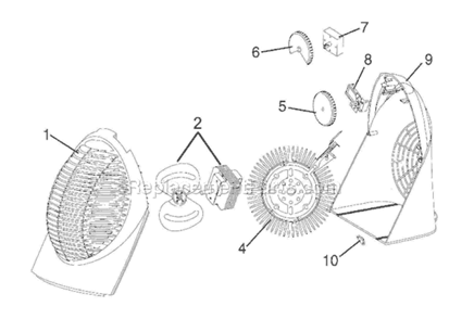 Part Location Diagram of TC1029 DeLonghi Knob
