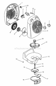 Page A Diagram and Parts List for DFH233  DeLonghi Heater