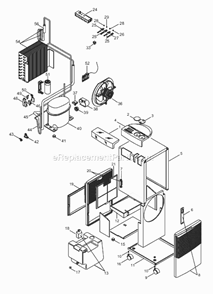 Part Location Diagram of 512474 DeLonghi Green Lens