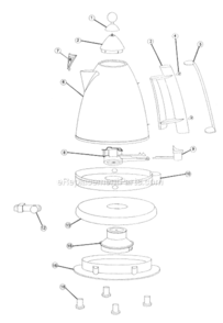 Part Location Diagram of MT1017 DeLonghi Filter