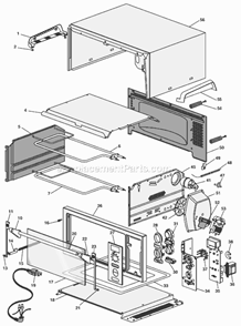 Page A Diagram and Parts List for DO1279  DeLonghi Toaster Oven