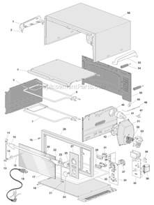 Page A Diagram and Parts List for DO1280S  DeLonghi Toaster Oven