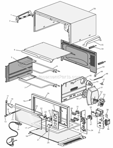 Part Location Diagram of 5318135300 DeLonghi Foot Left