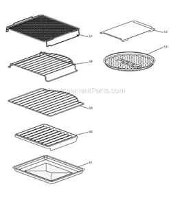 Page B Diagram and Parts List for DO1289  DeLonghi Toaster Oven