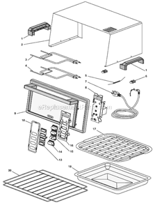 Part Location Diagram of 7011811091 DeLonghi Flat Deep Bake Pan