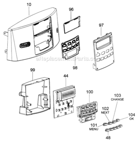 Page B Diagram and Parts List for EAM3400N  DeLonghi Coffee Maker
