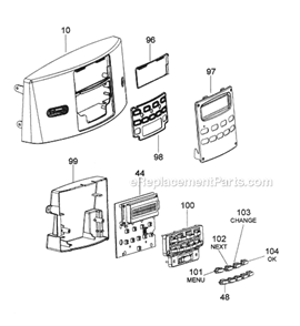 Page B Diagram and Parts List for EAM3400  DeLonghi Coffee Maker