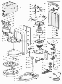 Part Location Diagram of 5332169300 DeLonghi Removable Steam Nozzle Only