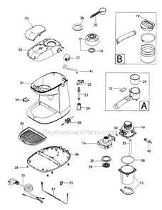 Part Location Diagram of 5513200409 DeLonghi Dls-assembly Filter-handle (pr