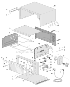 Part Location Diagram of 5311810021 DeLonghi Black Knob