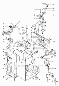 Part Location Diagram of 5513225741 DeLonghi Solenoid Valve