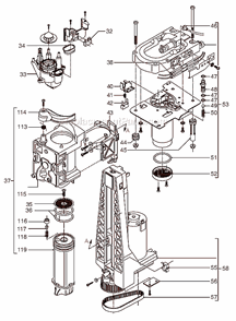 Page B Diagram and Parts List for ESAM5500B  DeLonghi Coffee Maker