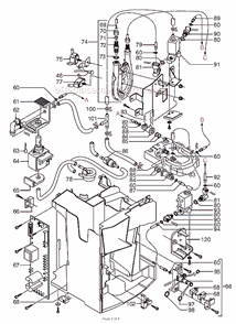 Part Location Diagram of 5213210721 DeLonghi Power Board