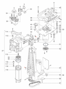 Page B Diagram and Parts List for ESAM5600  DeLonghi Coffee Maker