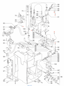 Page C Diagram and Parts List for ESAM5600  DeLonghi Coffee Maker