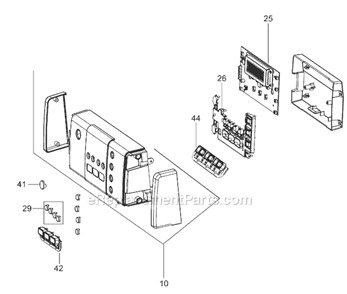Page B Diagram and Parts List for ESAM6600  DeLonghi Coffee Maker