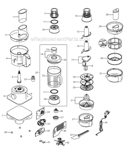 Part Location Diagram of KW710830 DeLonghi Fine Slicer/shredder Plate - 1